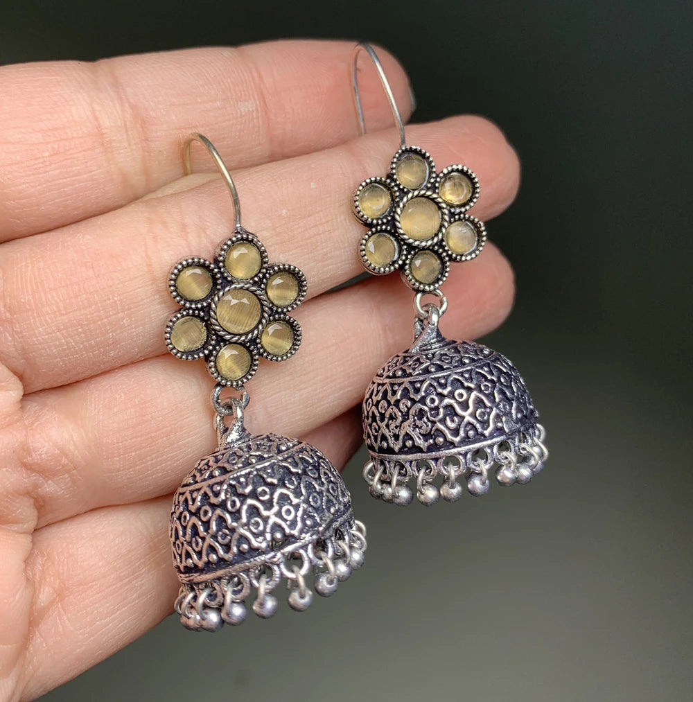 Inayat German silver Jhumka