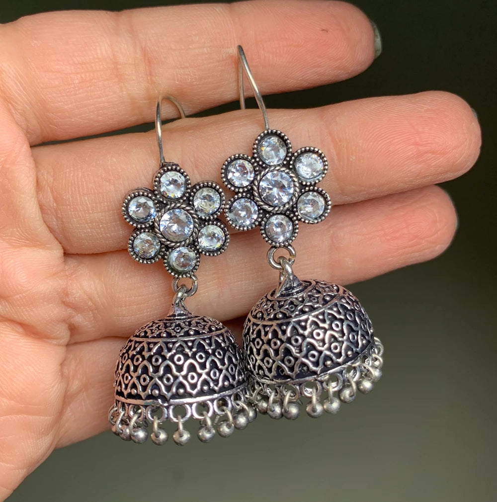 Inayat German silver Jhumka