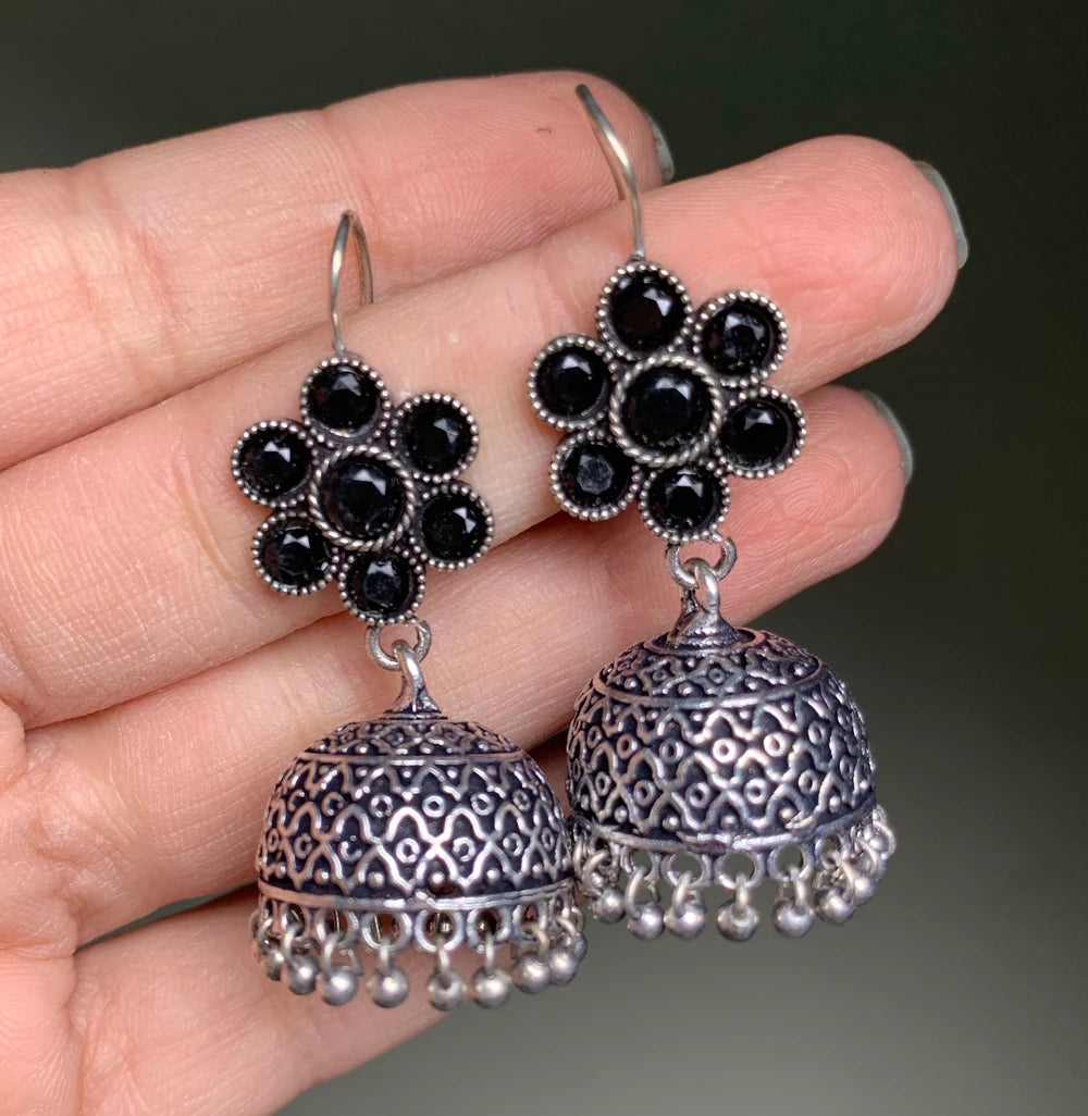 Inayat German silver Jhumka