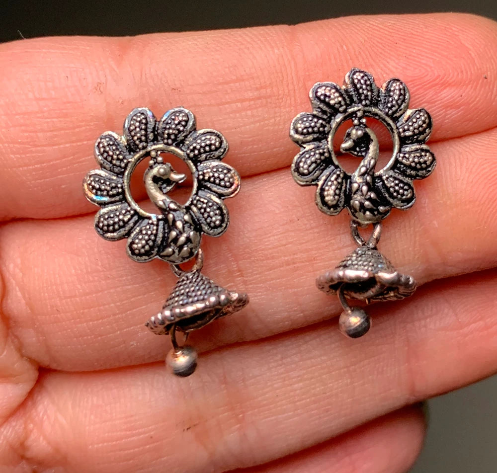 Pavika Oxidised Jhumka