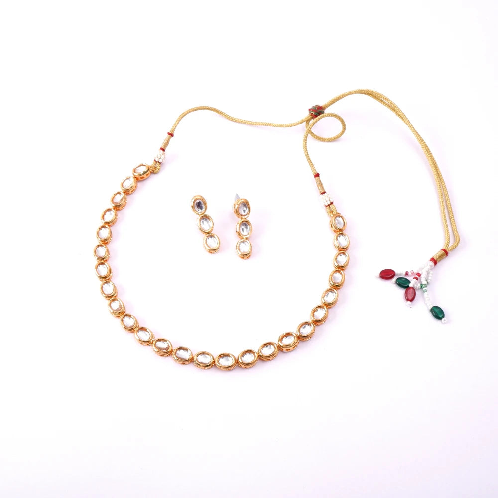 Prinshi gold necklace set