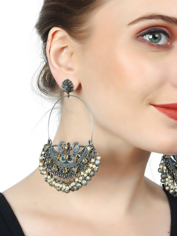 Amruta Silver plated earrings
