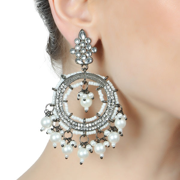 Manya Silver Plated Earrings