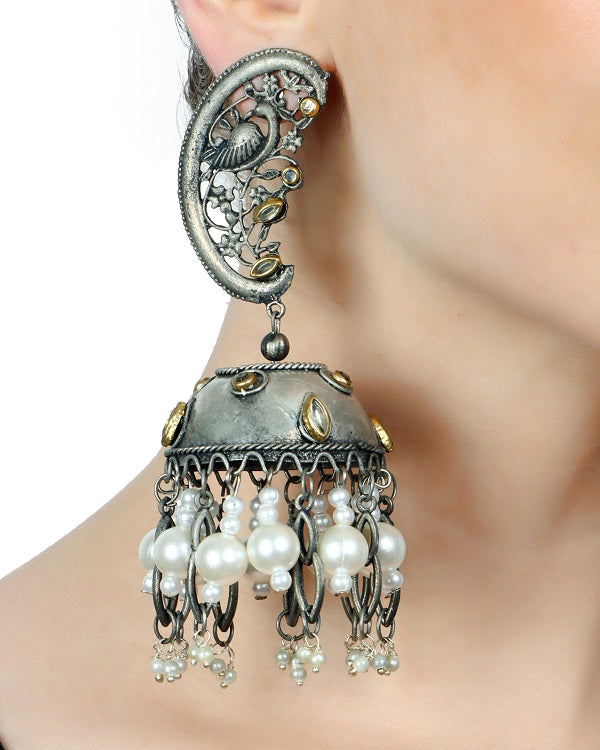 Garima Silver plated earrings