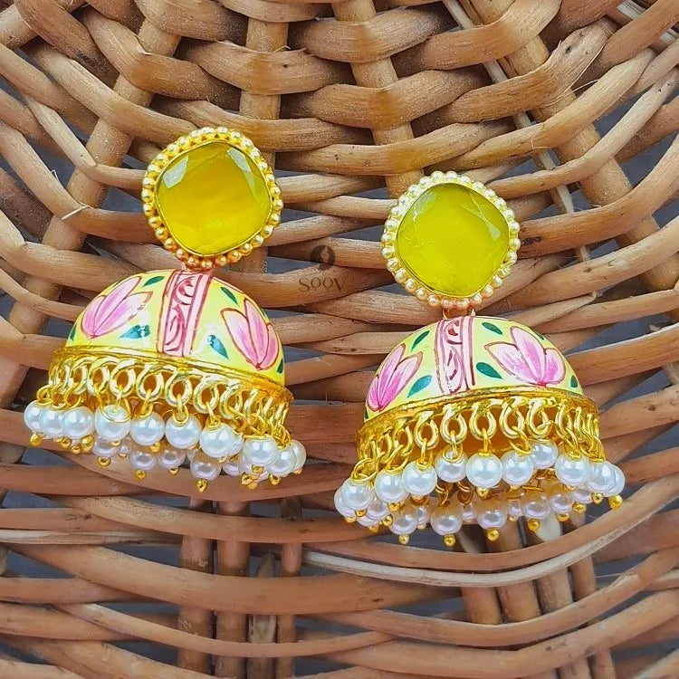 Nagma gold plated earrings
