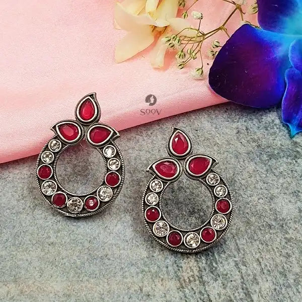 Sangam Silver Plated Earrings